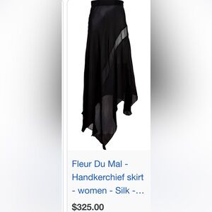 fleur du mal black skirt- Black Sheer Asymmetrical Dress
